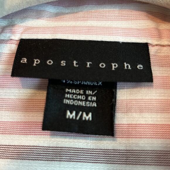 ⚡️ 3 for $20 ⚡️ Apostrophe Striped Button Down Blouse - Picture 6 of 8